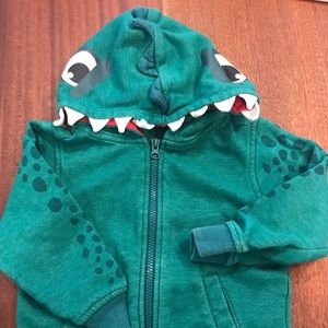 Dino hoodie toddler 3-4 H&M / fits more like 2T-3T